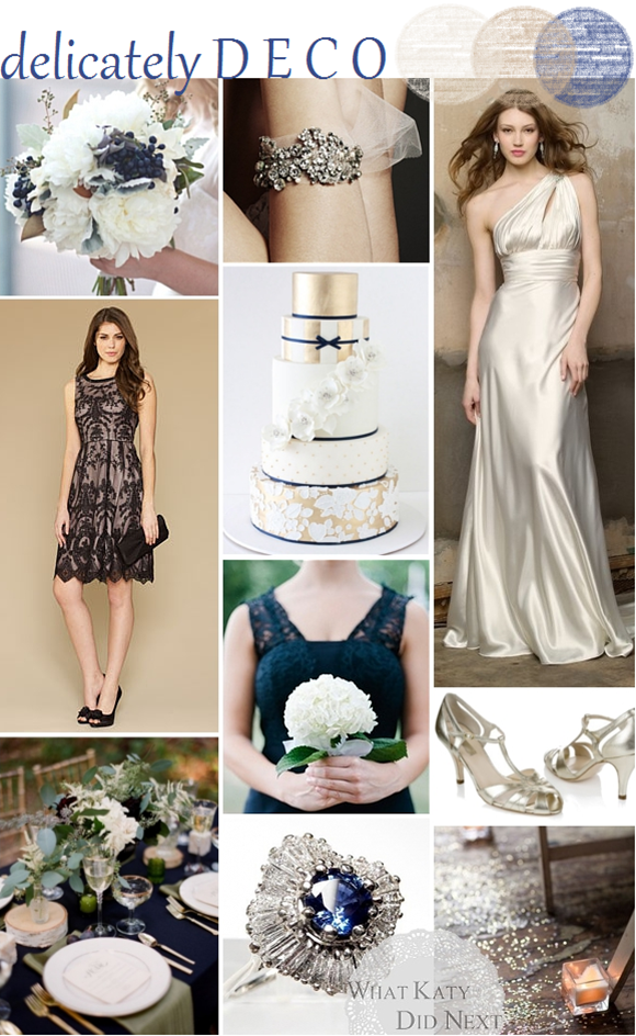 Art Deco & Navy Wedding Inspiration