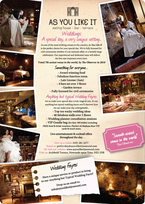 As You Like It Wedding Fair As You Like It Wedding Fair