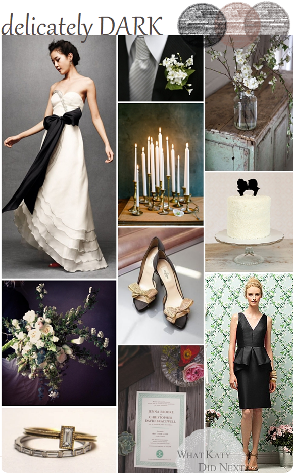 Delicately Dark Wedding Inspiration