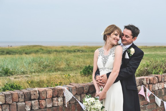 blue skies & bunting. jenny packham for a marquee wedding by the sea – jenny & tim