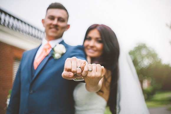 coral & lace. a  glam wedding with pops of peach on merseyside – emily & stephen