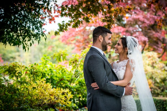 real wedding recap: maggie sottero for a neutral wedding at eaves hall – cara & mike