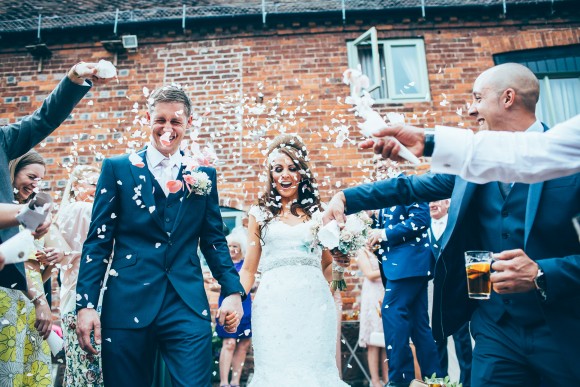 rustic glam. maggie sottero for a romantic wedding at curradine barns – claire & stephen
