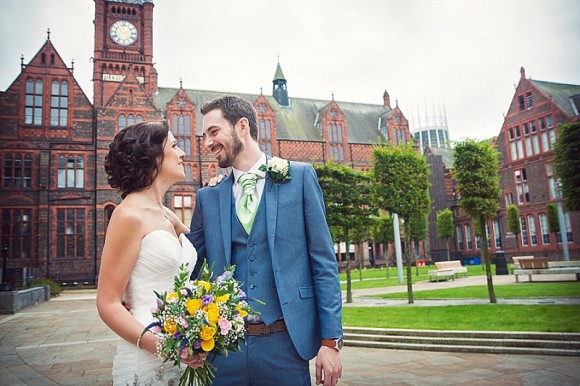 green dreaming. maggie sottero for a relaxed wedding in liverpool – sami & matt
