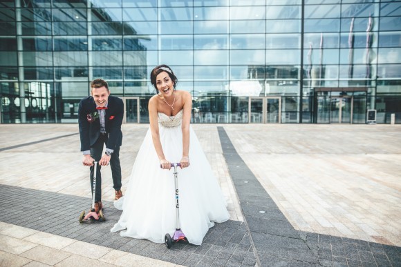 city slick. maggie sottero for an eclectic wedding in salford – leanne & ashley
