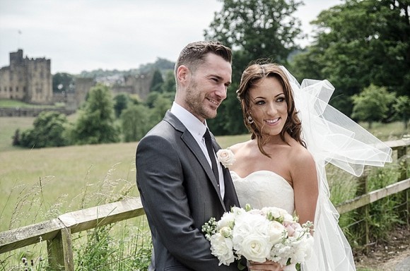 ruffles & roses. vera wang for a stylish wedding at newton hall – katy & warren