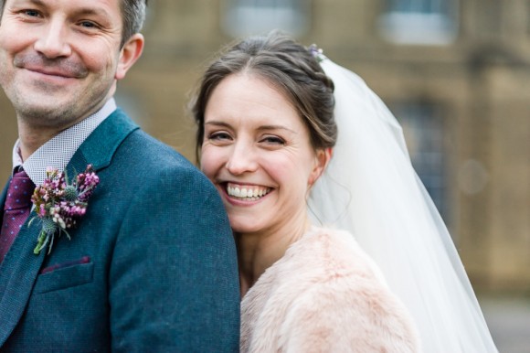 real wedding recap: antlers & heather for a countryside wedding at chatsworth – clare & tom