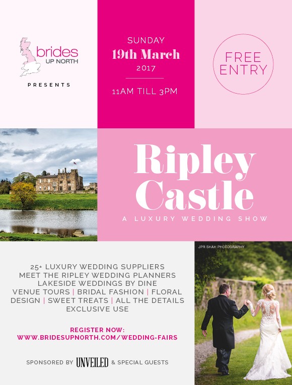 this sunday! you’re invited to a luxury bridal show at ripley castle
