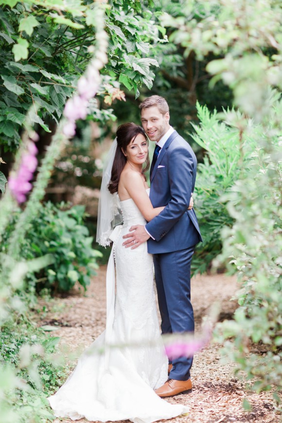 rose gold romance. an ellis dress for a pretty wedding at ness botanic gardens – rachel & josh