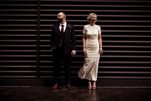 all of the lights. asos bridal for a sharp city wedding in manchester – sophie & kyle