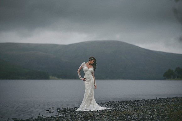 serene beauty: a captivating styled bridal fashion shoot in the scottish borders
